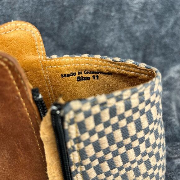 The Root Collective Espe Women’s Handmade Ankle Boots Chestnut Leather Size 11 - Picture 9 of 10